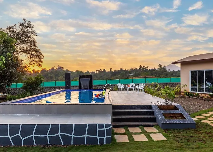 Saffronstays Apricus Farm - 4Bhk Veg Estate With Pool, Yoga & Garden Karjat